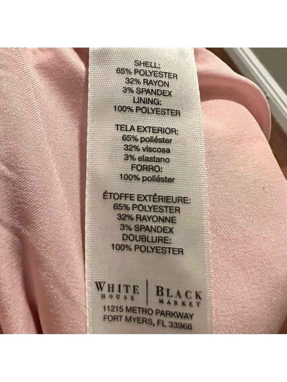 WHITE HOUSE BLACK MARKET pink skirt. Size 4 - Picture 7 of 7